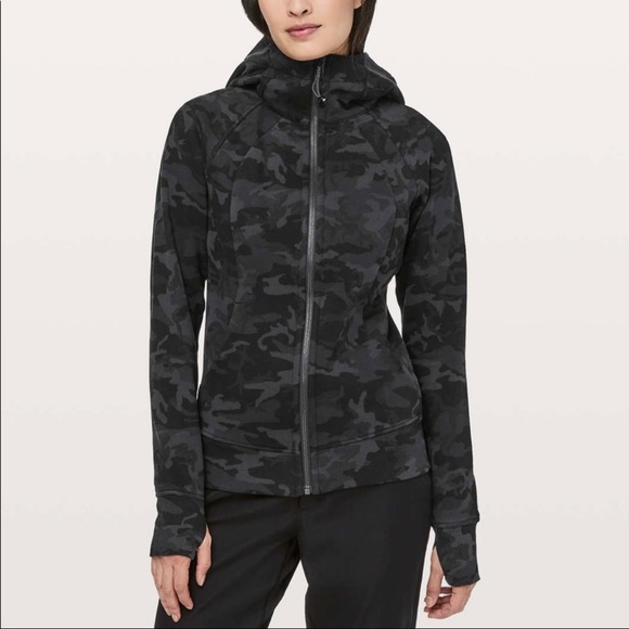lululemon athletica Tops - Lululemon Incognito Camo Multi Gray Scuba Hoodie 2